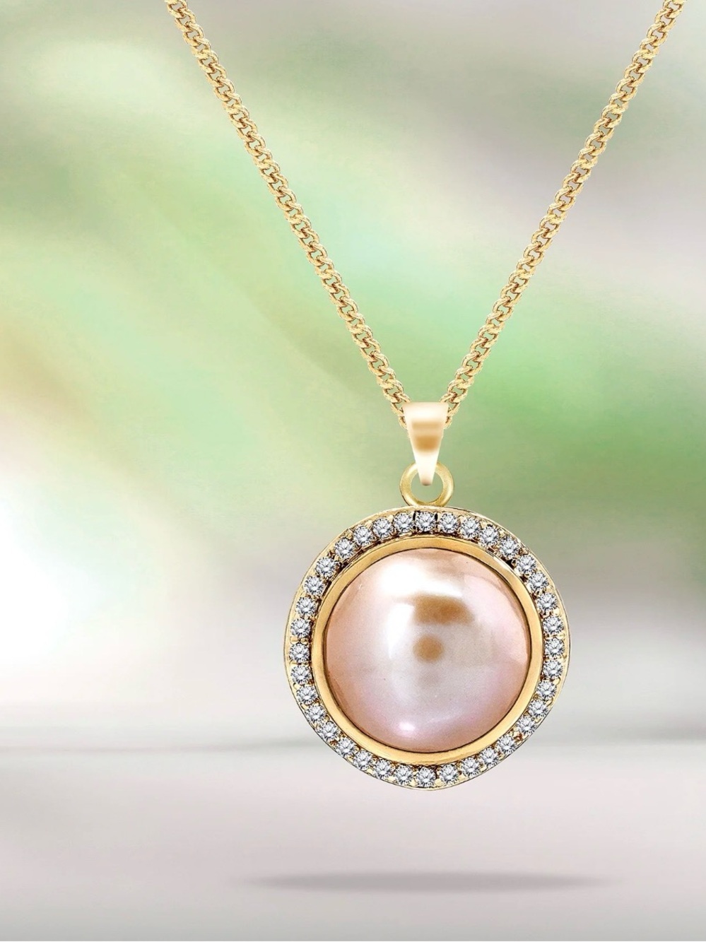 NWT-10mm Pearl Pendant Necklace